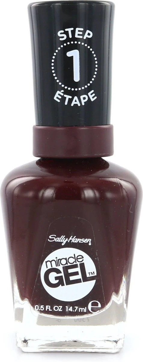 Sally Hansen Miracle Gel Nagellak - 480 Wine Stock - Rood 5 Sally Hansen Miracle Gel Nagellak - 480 Wine Stock - Rood - Image 3