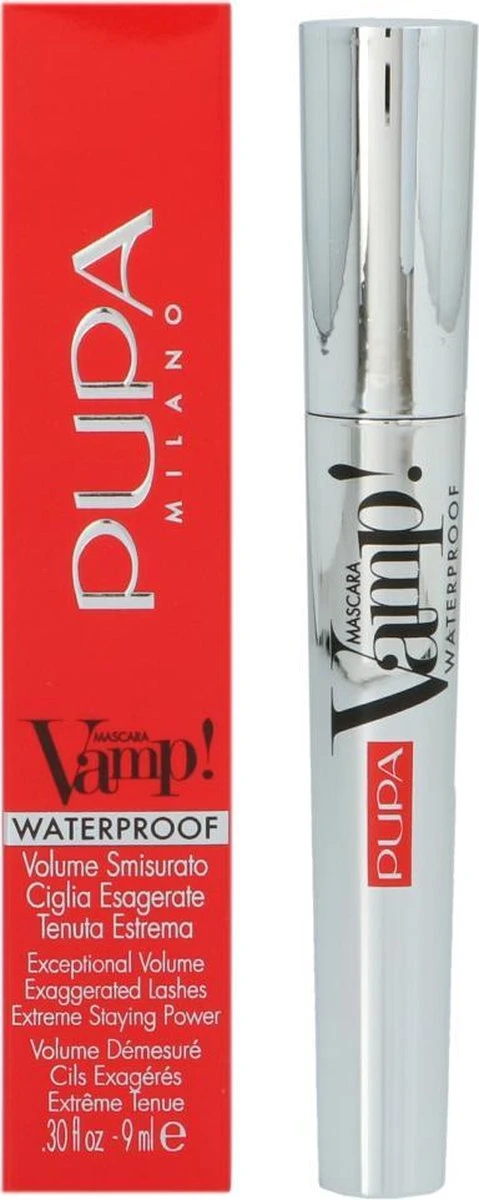 Pupa Milano Vamp! Waterproof Mascara - 001 Extra Black 10 Pupa Milano Vamp! Waterproof Mascara - 001 Extra Black - Image 8