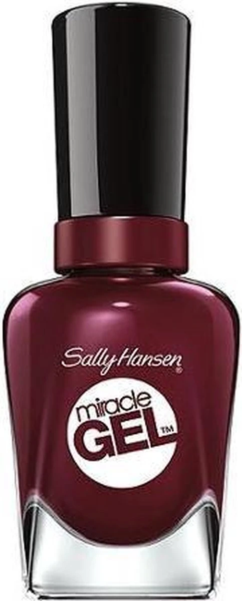 Sally Hansen Miracle Gel Nagellak - 480 Wine Stock - Rood 8 Sally Hansen Miracle Gel Nagellak - 480 Wine Stock - Rood - Image 6