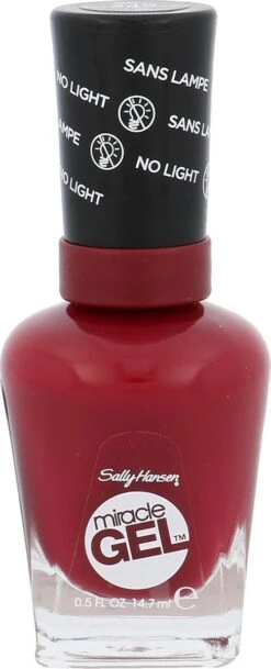Sally Hansen Miracle Gel Nagellak - 440 Dig Fig - Rood -Modecosmetica Winkel 487x1200 1