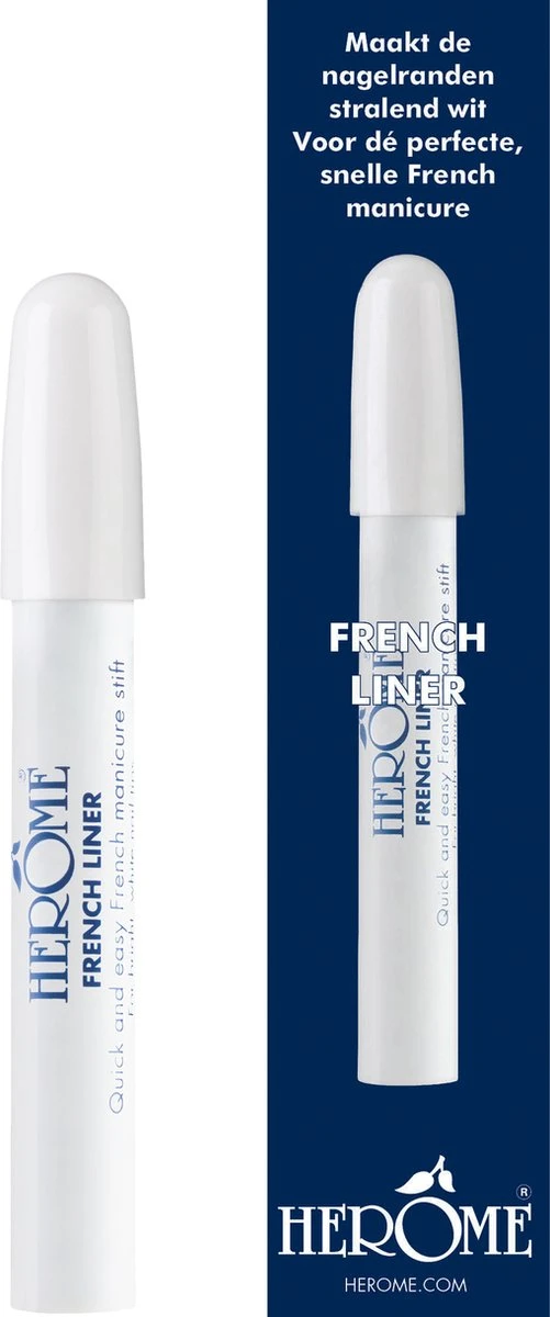 Herome French Liner - Manicurestift - Creëer Witte Nagelranden In Een Handomdraai - 5ml. 3 Herome French Liner - Manicurestift - Creëer Witte Nagelranden In Een Handomdraai - 5ml.