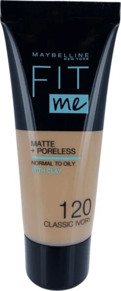 Maybelline Fit Me Matte & Poreless Foundation - 120 Classic Ivory -Modecosmetica Winkel 501x1200 5