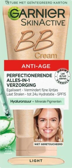 Garnier Skin Naturals BB Cream Anti Aging - 50 Ml - Light 24 Garnier Skin Naturals BB Cream Anti Aging - 50 Ml - Light -Modecosmetica Winkel 517x1200