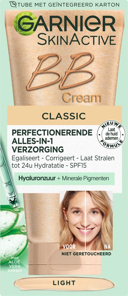 Garnier SkinActive - BB Cream Classic Light 5-in-1 Dagverzorging - 50ml - Getinte Dagcrème 6 Garnier SkinActive - BB Cream Classic Light 5-in-1 Dagverzorging - 50ml - Getinte Dagcrème - Image 4