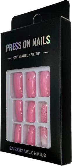 Merkloos Press On Nails - Nep Nagels - Roze Glitter - Squared Oval - Manicure - Plak Nagels - Kunstnagels Nailart – Zelfklevend 14 Merkloos Press On Nails - Nep Nagels - Roze Glitter - Squared Oval - Manicure - Plak Nagels - Kunstnagels Nailart – Zelfklevend -Modecosmetica Winkel 520x1200