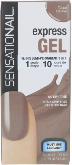 Sensationail Express Gel Nagellak - Taupe Dancer