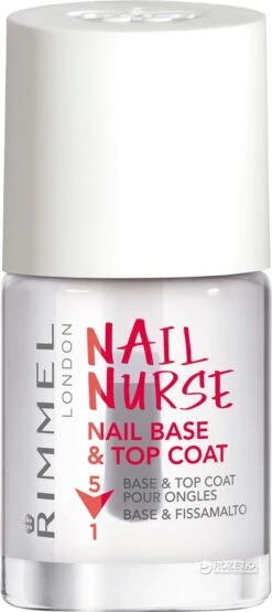 Rimmel London Nail Nurse Basecoat & Topcoat Nagellak - Transparant -Modecosmetica Winkel 534x1200