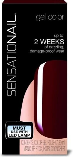 SensatioNail Gel Polish Miss Behave - Gel Nagellak - Rood -Modecosmetica Winkel 557x1200