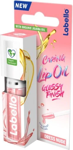 Labello Caring Lip Oil Dress Nude - 5.5 Ml -Modecosmetica Winkel 586x1200 1