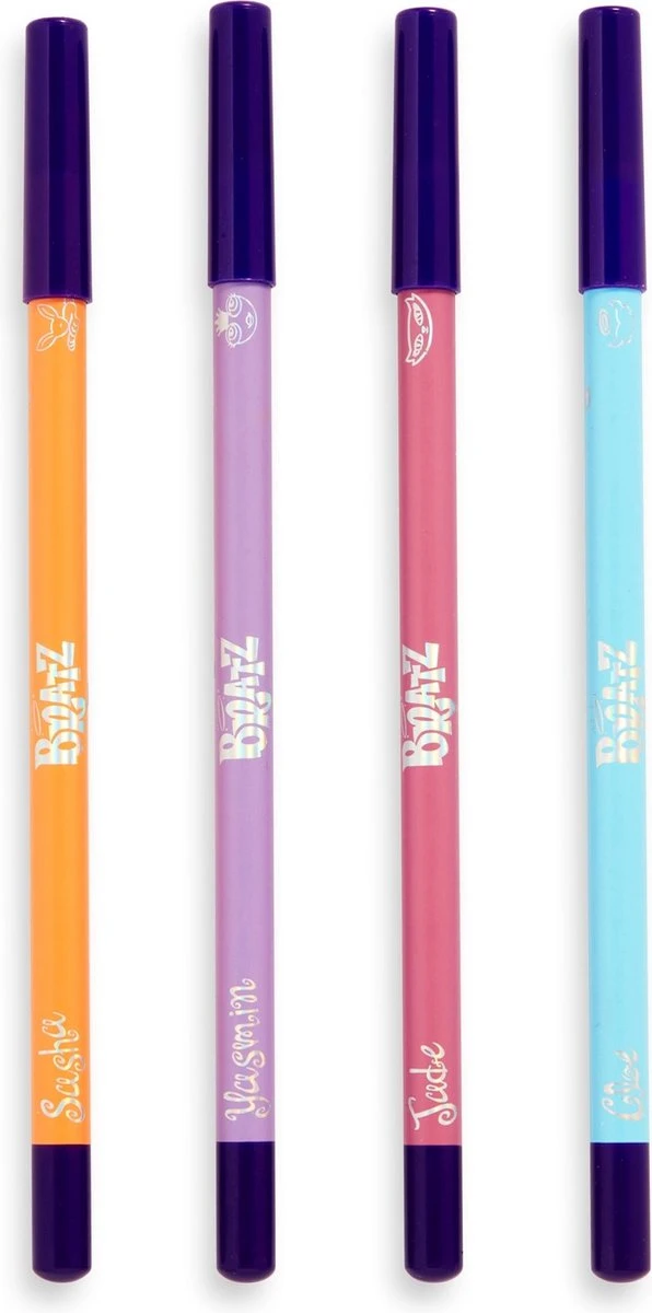 Makeup Revolution X Bratz Kohl Liner Set - Eyeliner/Oogpotlood Set - Pastel Lila, Roze, Oranje & Blauw 4 Makeup Revolution X Bratz Kohl Liner Set - Eyeliner/Oogpotlood Set - Pastel Lila, Roze, Oranje & Blauw - Image 2