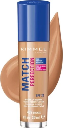 Rimmel London Match Perfection Foundation - 402 Bronze - Beige -Modecosmetica Winkel 598x1200 1