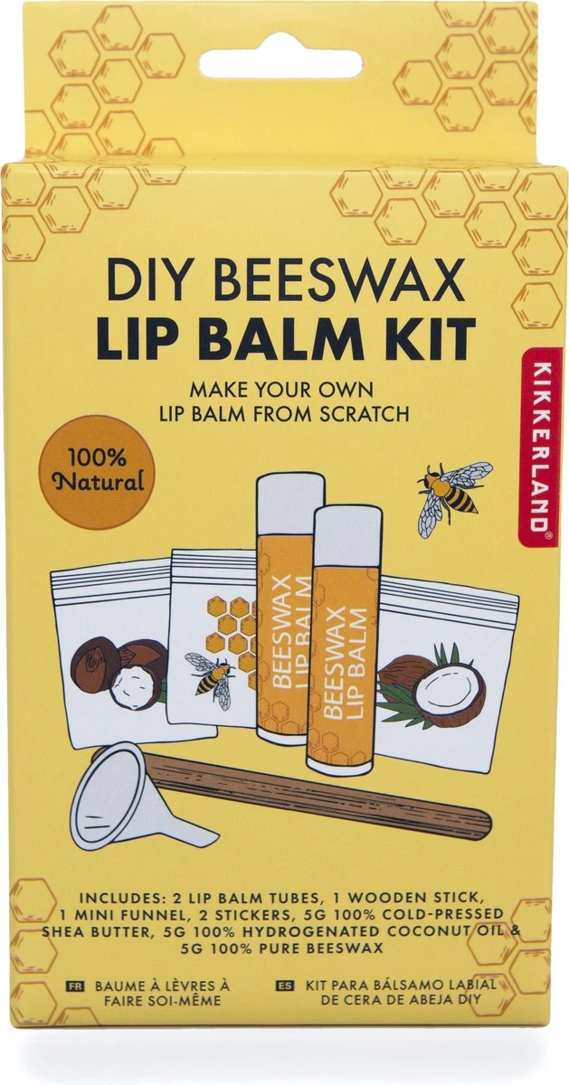 Kikkerland DIY Bijenwas Lip Balsem Kit - Maak Je Eigen Lippenbalsem - 100% Natuurlijk - Voor Twee Balsem Sticks 6 Kikkerland DIY Bijenwas Lip Balsem Kit - Maak Je Eigen Lippenbalsem - 100% Natuurlijk - Voor Twee Balsem Sticks - Image 4