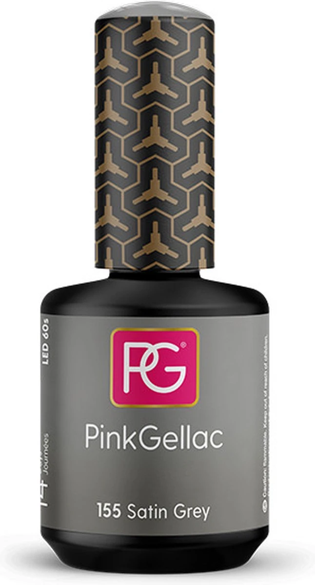 Pink Gellac - Satin Grey - Gellak - Vegan - Grijs - Glanzend - 15ml 7 Pink Gellac - Satin Grey - Gellak - Vegan - Grijs - Glanzend - 15ml - Image 5