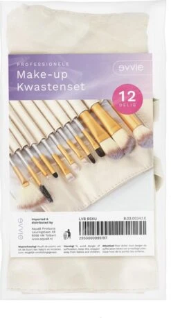 Professionele Make-up Kwastenset - 12 Delig - Beige-Goud -Modecosmetica Winkel 647x1200 5