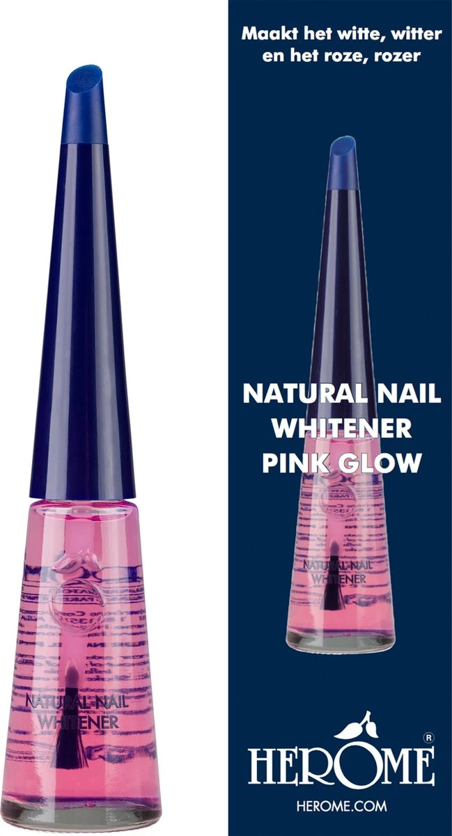 Herome Natural Nail Whitener Pink Glow - Accentueert De Natuurlijke Roze Kleur Van De Nagel - Maakt Nagelranden Witter - Camoufleert Verkleuringen - 10ml. 3 Herome Natural Nail Whitener Pink Glow - Accentueert De Natuurlijke Roze Kleur Van De Nagel - Maakt Nagelranden Witter - Camoufleert Verkleuringen - 10ml.