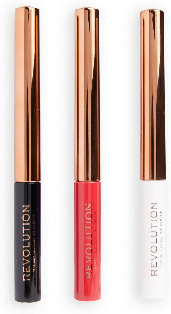 Makeup Revolution - Halloween Terror Transformation Liquid Liner Set - Eyeliner 3 Makeup Revolution - Halloween Terror Transformation Liquid Liner Set - Eyeliner