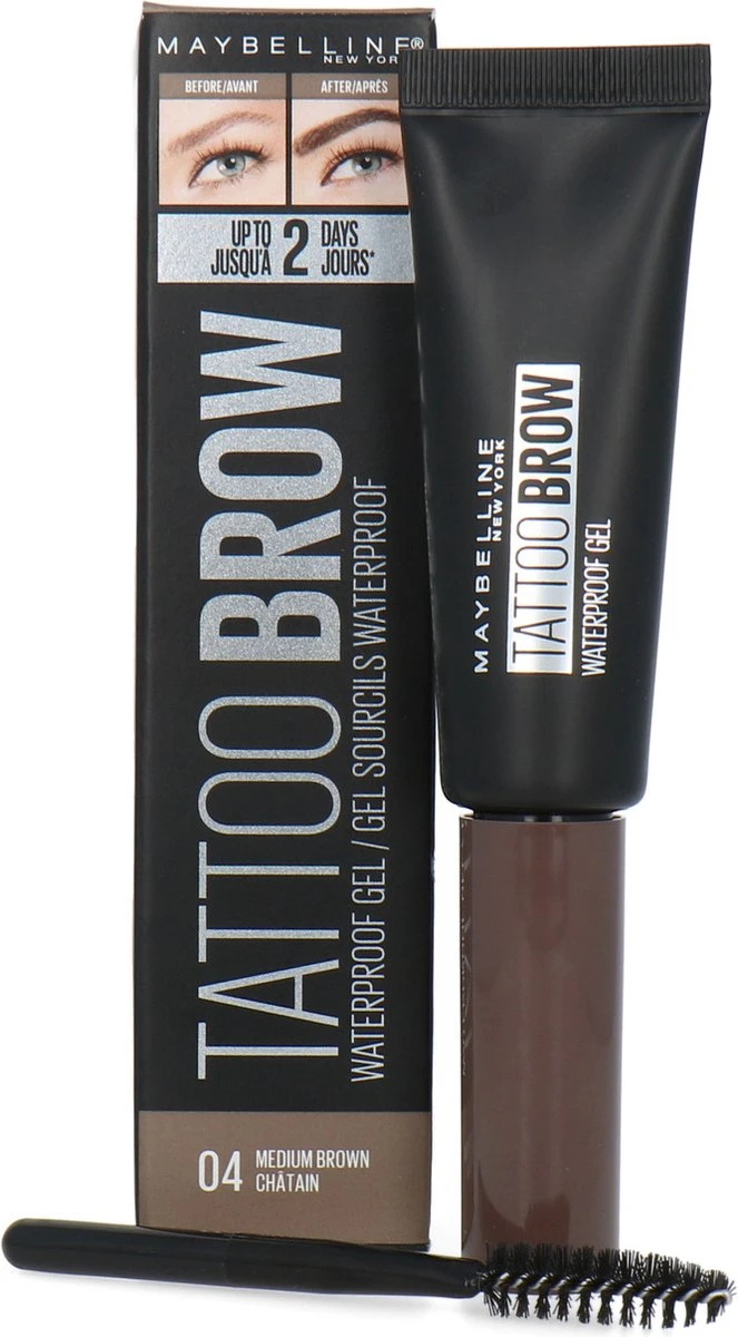 Maybelline Tattoo Brow Waterproof Wenkbrauwgel - 04 Medium Brown 13 Maybelline Tattoo Brow Waterproof Wenkbrauwgel - 04 Medium Brown - Image 11