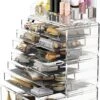 Make-up Cosmetische Organizer Opbergladen Display Dozen Case Met Laden (12D, Transparant) -Modecosmetica Winkel 722x1200 6