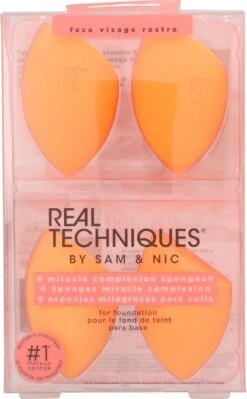 Real Techniques Miracle Complexion Sponge 4 Pack - Make-up Spons 12 Real Techniques Miracle Complexion Sponge 4 Pack - Make-up Spons -Modecosmetica Winkel 742x1200 4