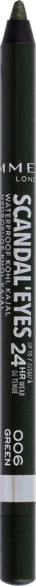 Rimmel London Rimmel ScandalEyes Kohl Kajal Waterproof Oogpotlood - 006 Green 8 Rimmel London Rimmel ScandalEyes Kohl Kajal Waterproof Oogpotlood - 006 Green - Image 6