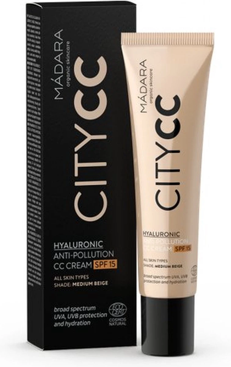 MÁDARA Anti-Pollution CC Cream SPF15 Medium Beige 40ml - Hyaluronzuur -UVA/UVB 12 MÁDARA Anti-Pollution CC Cream SPF15 Medium Beige 40ml - Hyaluronzuur -UVA/UVB - Image 10