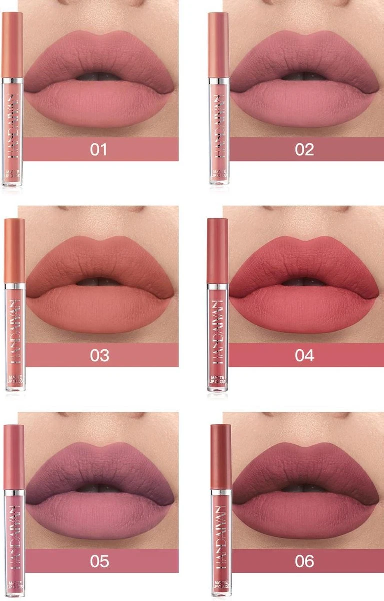HANDAIYAN® | Liquid Lipsticks | Set Van 6 | Matte Lippenstift | Vloeibare Lippenstift | Waterproof | Make Up Set | Geschenkset | Giftset | Lipstick | Lippenstift | Lipgloss | Lip Gloss 10 HANDAIYAN® | Liquid Lipsticks | Set Van 6 | Matte Lippenstift | Vloeibare Lippenstift | Waterproof | Make Up Set | Geschenkset | Giftset | Lipstick | Lippenstift | Lipgloss | Lip Gloss - Image 8