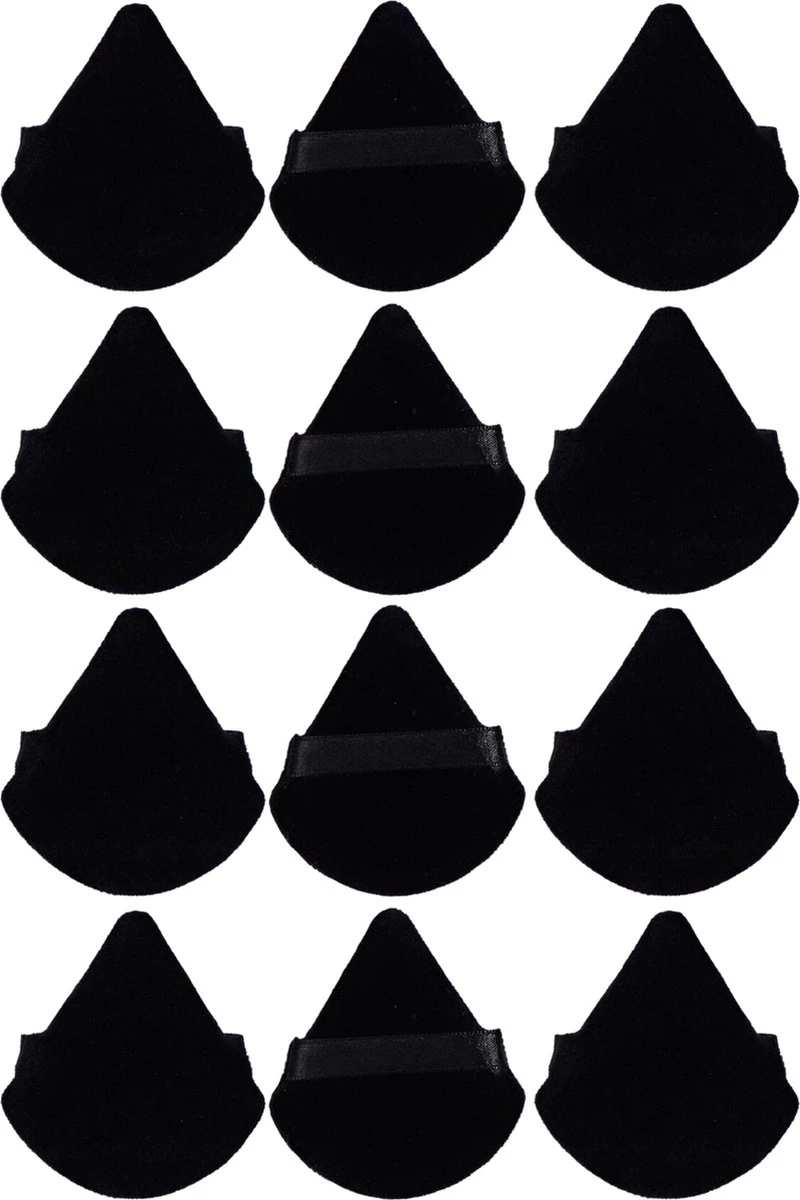Merkloos Powder Puff Driehoek - Beauty Blender - Powder Puff - Poederdons - 12 Stuks - Zwart 3 Merkloos Powder Puff Driehoek - Beauty Blender - Powder Puff - Poederdons - 12 Stuks - Zwart
