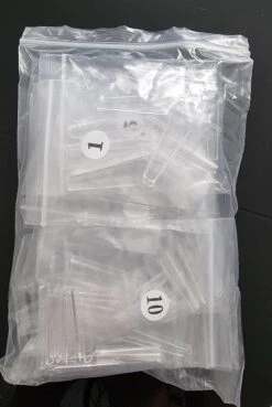 Merkloos Gel Flex 250 Nageltips Met Lijm - Transparant XXL Long Coffin Half Cover C Nail Tips- French Nail Art Acryl Nagels & Gelnagels -Hoge Kwaliteit -Modecosmetica Winkel 804x1200 1