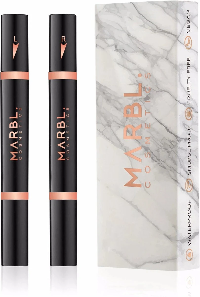 MARBL. Cosmetics - Easy Wing - Eyeliner Stempel - 8mm - Waterproof - Vlekproof - Vegan - Dierproefvrij 3 MARBL. Cosmetics - Easy Wing - Eyeliner Stempel - 8mm - Waterproof - Vlekproof - Vegan - Dierproefvrij