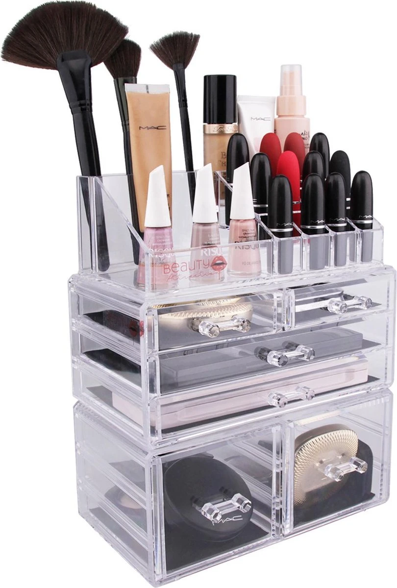 Beauty Attraction Make Up Organizer – Opbergdoos – Nagellak – Organizer 22 X 2,12 X 5,8 CM – 24 X 15 X 11 CM – Transparant 5 Beauty Attraction Make Up Organizer – Opbergdoos – Nagellak – Organizer 22 X 2,12 X 5,8 CM – 24 X 15 X 11 CM – Transparant - Image 3