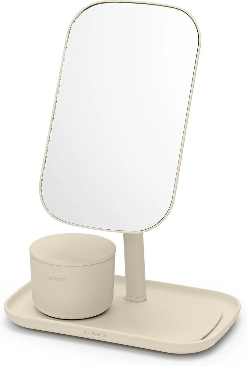 Brabantia ReNew Make-up Spiegel - Met Accessoireschaal - Soft Beige 5 Brabantia ReNew Make-up Spiegel - Met Accessoireschaal - Soft Beige - Image 3