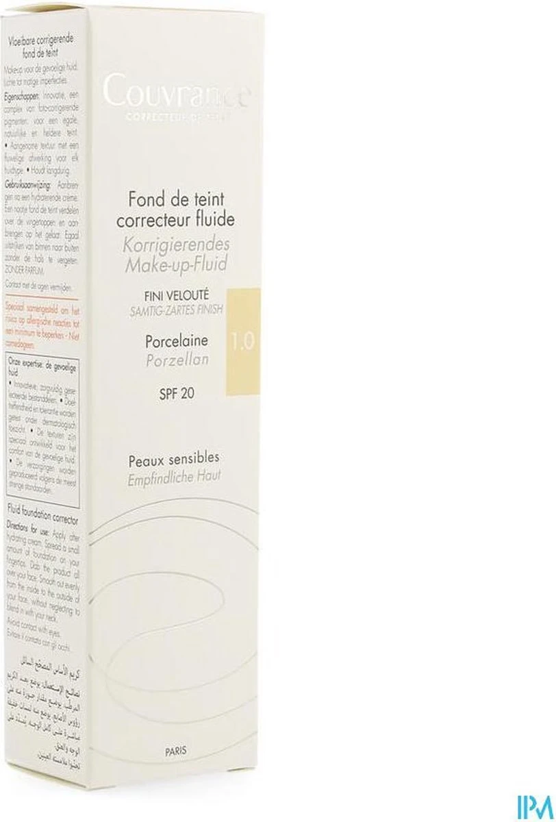 Avene Couvrance Fluid Foundation Corrector SPF20 30ml 6 Avene Couvrance Fluid Foundation Corrector SPF20 30ml - Image 4