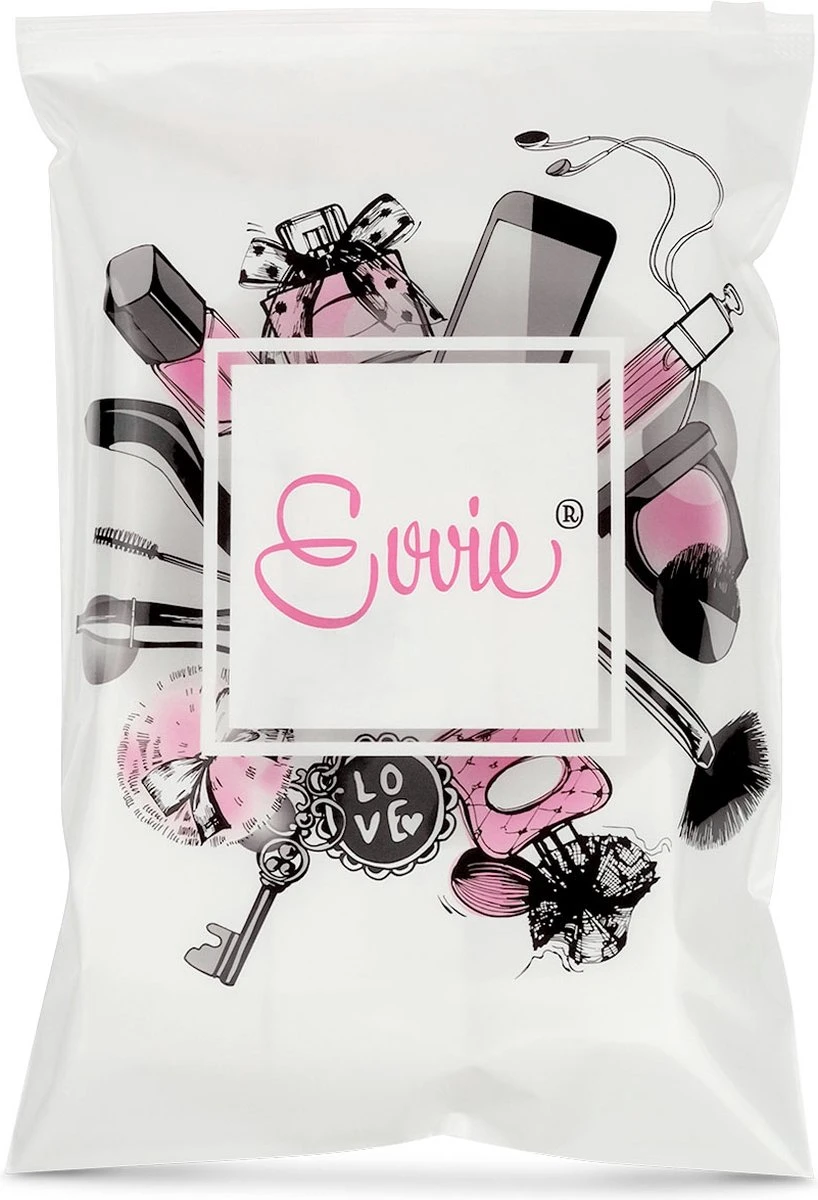 Evvie 24-delige Make-up Kwastenset - Wit/Rosé Goud - In Etui Marble 4 Evvie 24-delige Make-up Kwastenset - Wit/Rosé Goud - In Etui Marble - Image 2