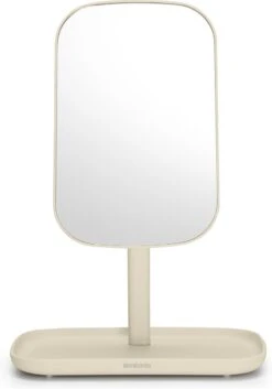 Brabantia ReNew Make-up Spiegel - Met Accessoireschaal - Soft Beige