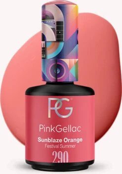 Pink Gellac - Sunblaze Orange - Gellak - Vegan - Oranje - Glanzend - 15ml -Modecosmetica Winkel 841x1200 1