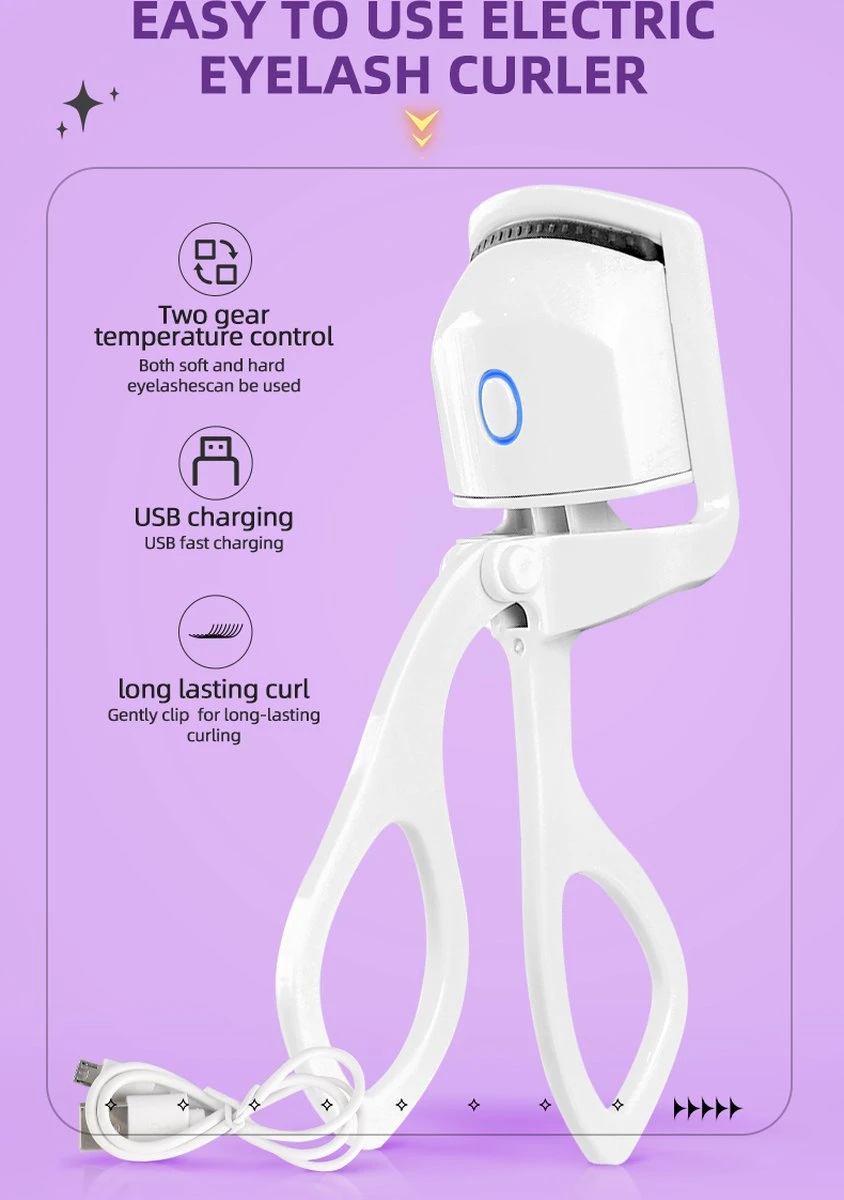 BeautyTech Elektrische Wimperkruller/Wimperkrultang - Roze - Oplaadbaar - Beauty - Verzorging - Make Up 6 BeautyTech Elektrische Wimperkruller/Wimperkrultang - Roze - Oplaadbaar - Beauty - Verzorging - Make Up - Image 4