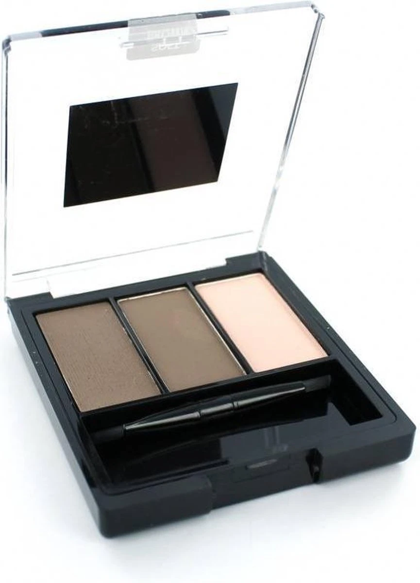 Maybelline Master Brow Design Kit - 3 Soft Brown - Bruin - Wenkbrauw Set 3 Maybelline Master Brow Design Kit - 3 Soft Brown - Bruin - Wenkbrauw Set