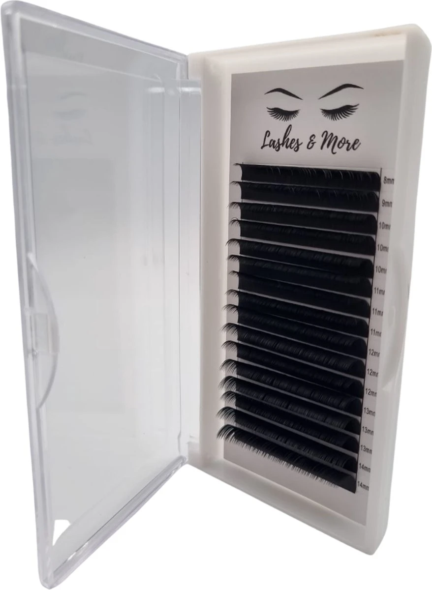 Lashes & More Wimperextensions - One By One - C Krul – Dikte 0.15 – Lengte Mixed – 16 Rijen In Een Tray- Nepwimpers - Flat Lashes - Verkrijgbaar In C En D Krul En In Dikte 0.15 En 0.20 3 Lashes & More Wimperextensions - One By One - C Krul – Dikte 0.15 – Lengte Mixed – 16 Rijen In Een Tray- Nepwimpers - Flat Lashes - Verkrijgbaar In C En D Krul En In Dikte 0.15 En 0.20