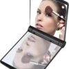 Compacte Make-up Spiegel- LED Mirror- Inklapbaar Met Verlichting- Draagbare Mini Make-up Spiegel -Modecosmetica Winkel 883x1200