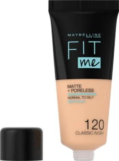 Maybelline Fit Me Matte & Poreless Foundation - 120 Classic Ivory -Modecosmetica Winkel 891x1200 2