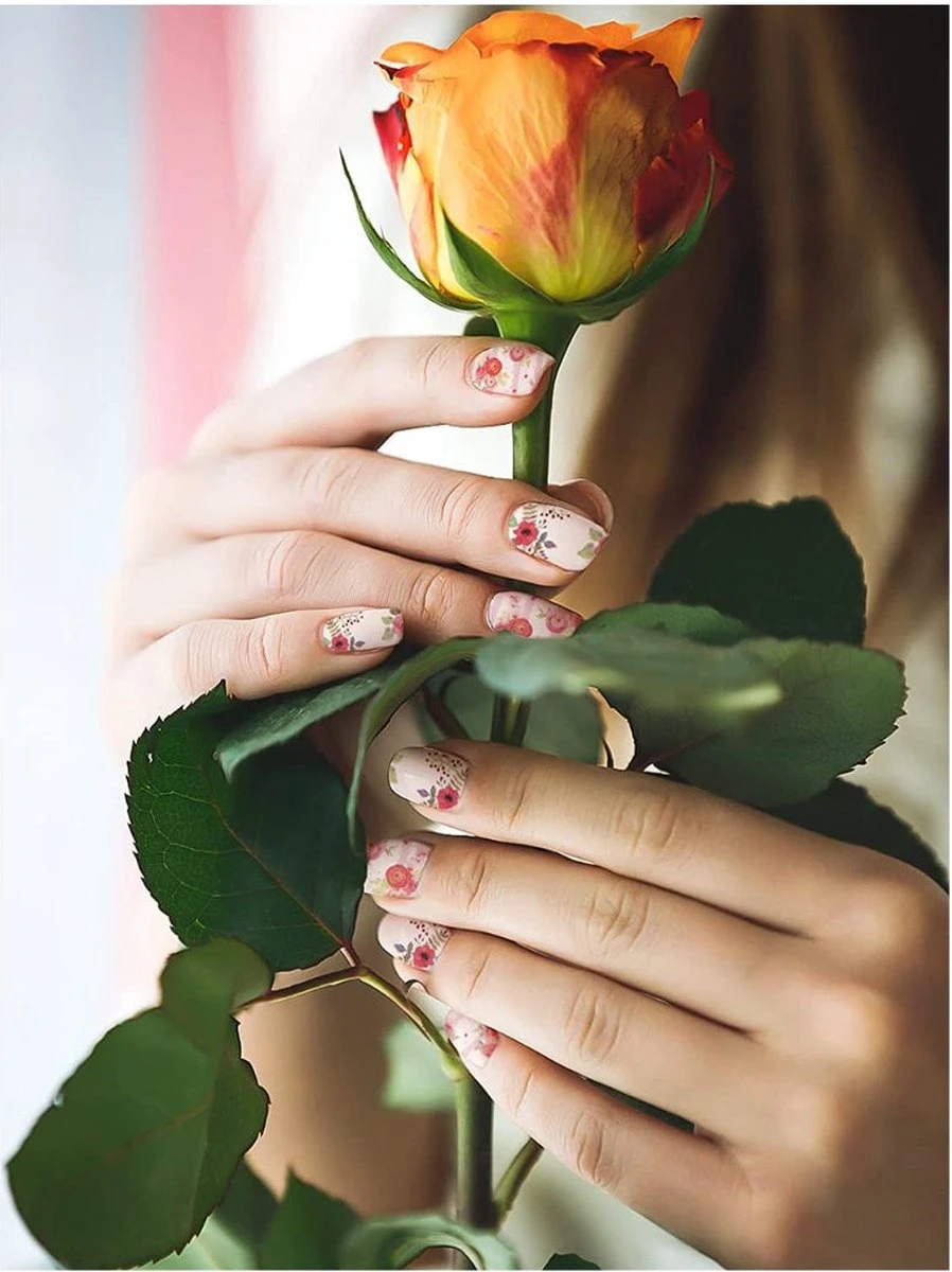 GUAPÀ® Nagelstickers & Nail Wraps - Nail Art - Nagel Folie - Diverse Kleuren Nail Wrap - 14 Vellen Nagelstickers | Bloemen Nagelstickers | Nagellak Folie 4 GUAPÀ® Nagelstickers & Nail Wraps - Nail Art - Nagel Folie - Diverse Kleuren Nail Wrap - 14 Vellen Nagelstickers | Bloemen Nagelstickers | Nagellak Folie - Image 2