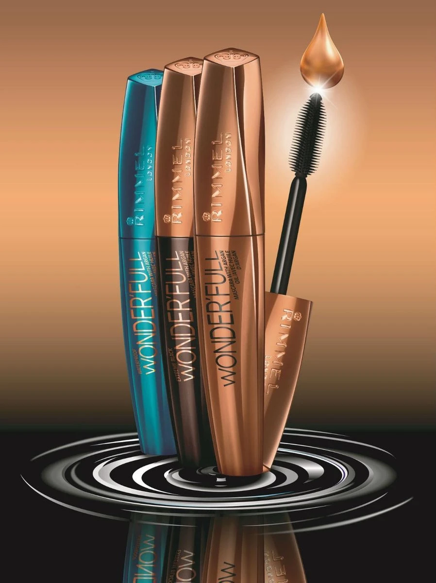 Rimmel London Wonder'full Mascara - Black - Black 7 Rimmel London Wonder'full Mascara - Black - Black - Image 5