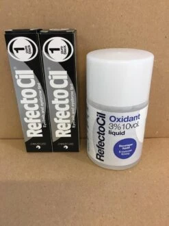RefectoCil 2 Stuks Nr.1 Zwart + 100ml Oxidant
