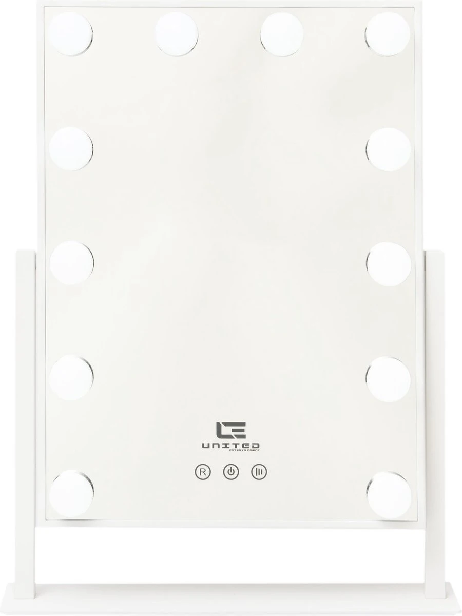 United Entertainment - Hollywood Spiegel Met 12 LEDs - 36x47,5 Cm - Wit 8 United Entertainment - Hollywood Spiegel Met 12 LEDs - 36x47,5 Cm - Wit - Image 6