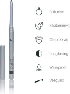 Blèzi® Automatic Eye Pencil 10 Shiny Black - Oogpotlood Zwart Waterproof - Zwart Met Shine -Modecosmetica Winkel 902x1200 10