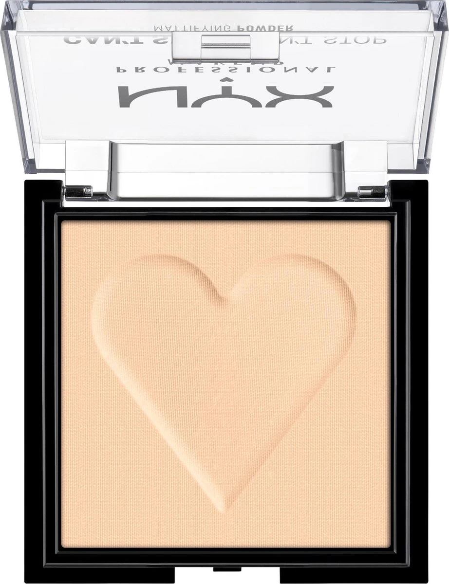 NYX Professional Makeup Can't Stop Won't Stop Mattifying Gezichtspoeder - Light 5 NYX Professional Makeup Can't Stop Won't Stop Mattifying Gezichtspoeder - Light - Image 3