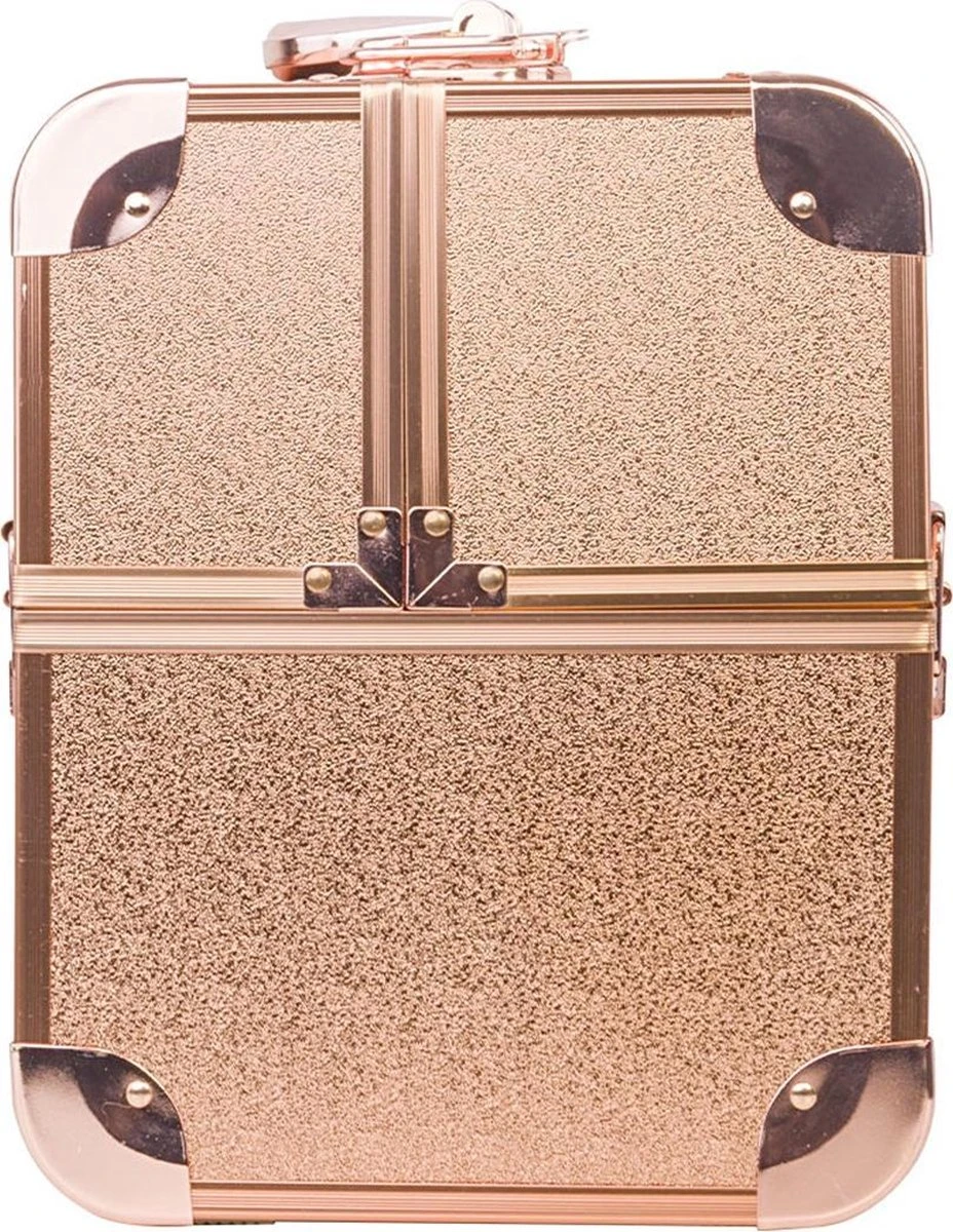 Aluminium Koffer Rosé Gold Met Opbergvakken 7 Aluminium Koffer Rosé Gold Met Opbergvakken - Image 5