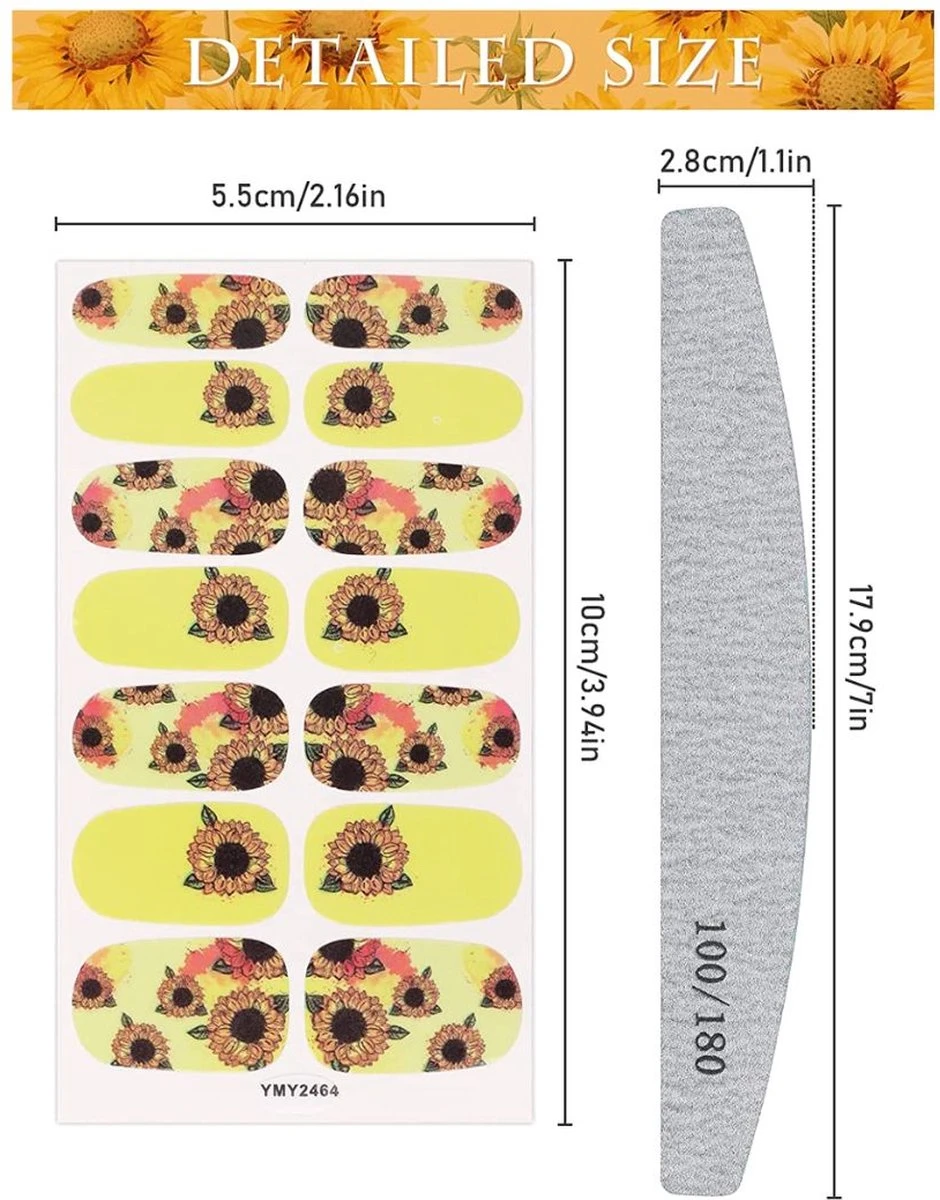 GUAPÀ® Nagelstickers & Nail Wraps - Nail Art - Nagel Folie - Diverse Kleuren Nail Wrap - 14 Vellen Nagelstickers | Bloemen Nagelstickers | Nagellak Folie 10 GUAPÀ® Nagelstickers & Nail Wraps - Nail Art - Nagel Folie - Diverse Kleuren Nail Wrap - 14 Vellen Nagelstickers | Bloemen Nagelstickers | Nagellak Folie - Image 8