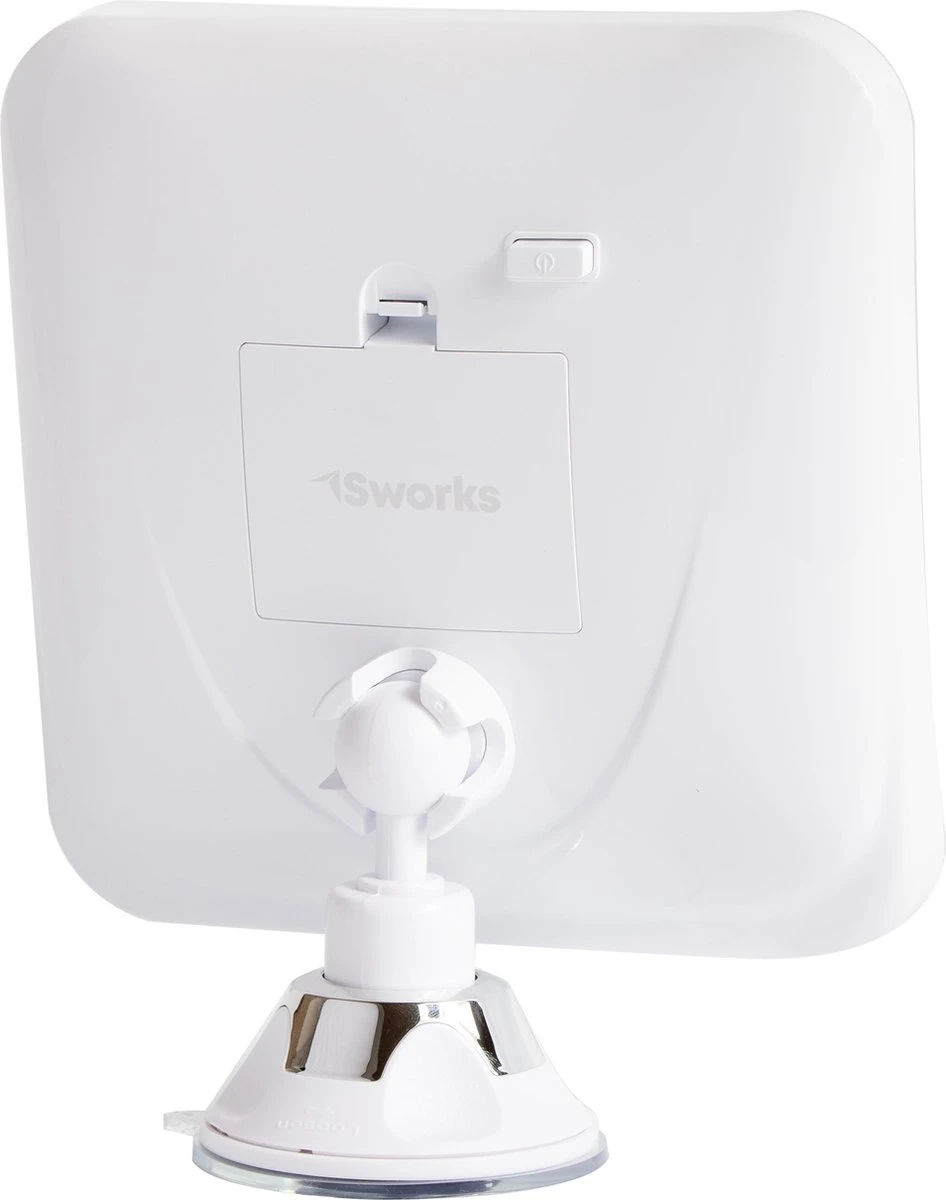 Vergroot Make Up En Scheer Spiegel Met LED Verlichting Vierkant - 10x Vegroting En Natuurlijk Licht Voor Cosmetica/Scheren/Epileren - 360° Graden Verstelbare Zuignap En Wandbevestiging 9 Vergroot Make Up En Scheer Spiegel Met LED Verlichting Vierkant - 10x Vegroting En Natuurlijk Licht Voor Cosmetica/Scheren/Epileren - 360° Graden Verstelbare Zuignap En Wandbevestiging - Image 7