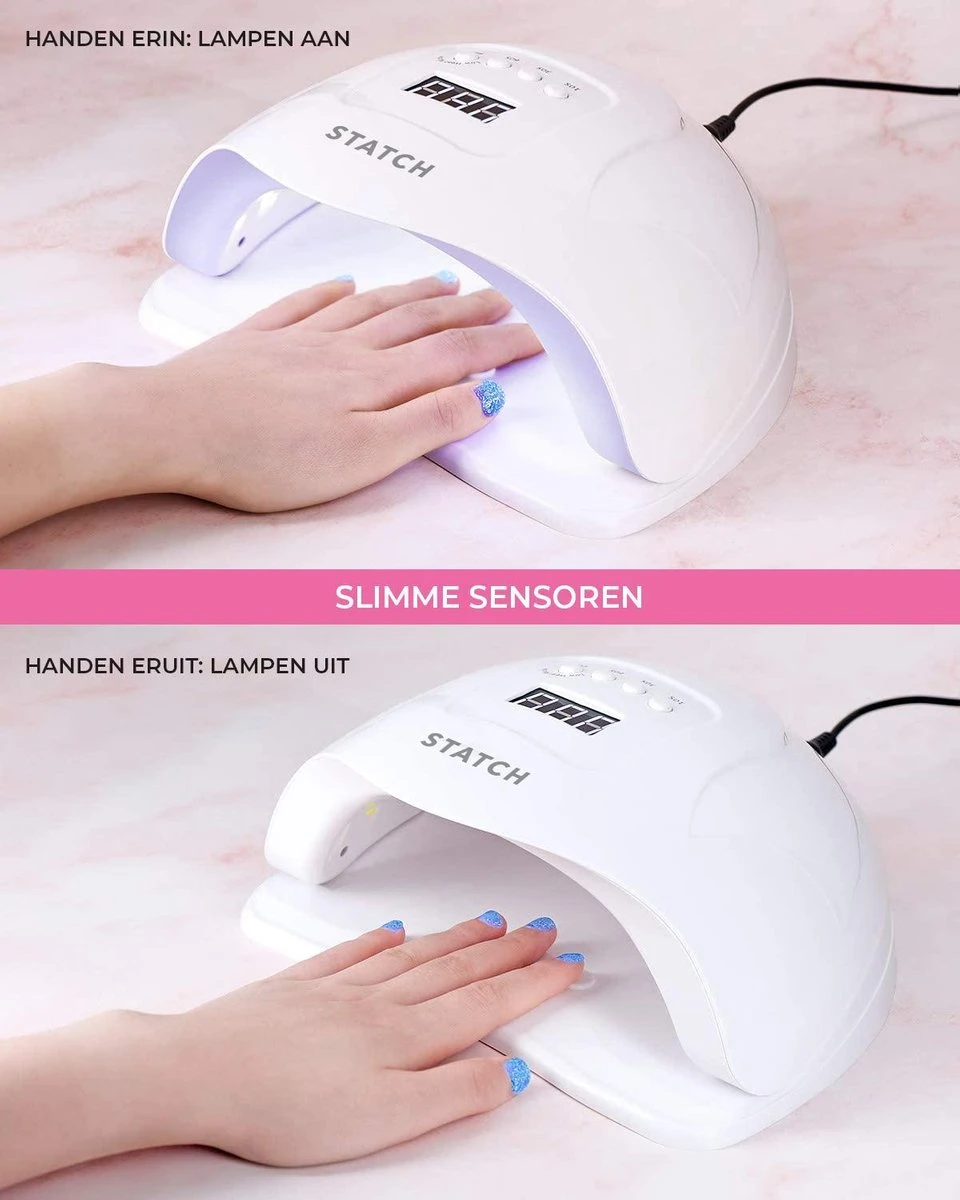 Statch LED Nageldroger Voor Gelnagels - Inclusief Bewegingssensor En Timer – 36LED Lampen- LCD Display 15 Statch LED Nageldroger Voor Gelnagels - Inclusief Bewegingssensor En Timer – 36LED Lampen- LCD Display - Image 13